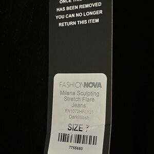 Fashion Nova Size 7 Women Sculpting Stretch Flare Jeans